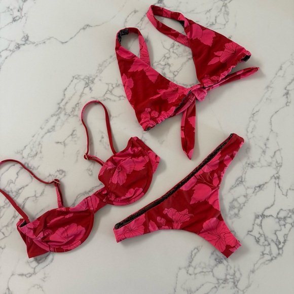 acacia swimwear Other - Acacia Swimwear 3-Piece Bikini SET - Ahunui
